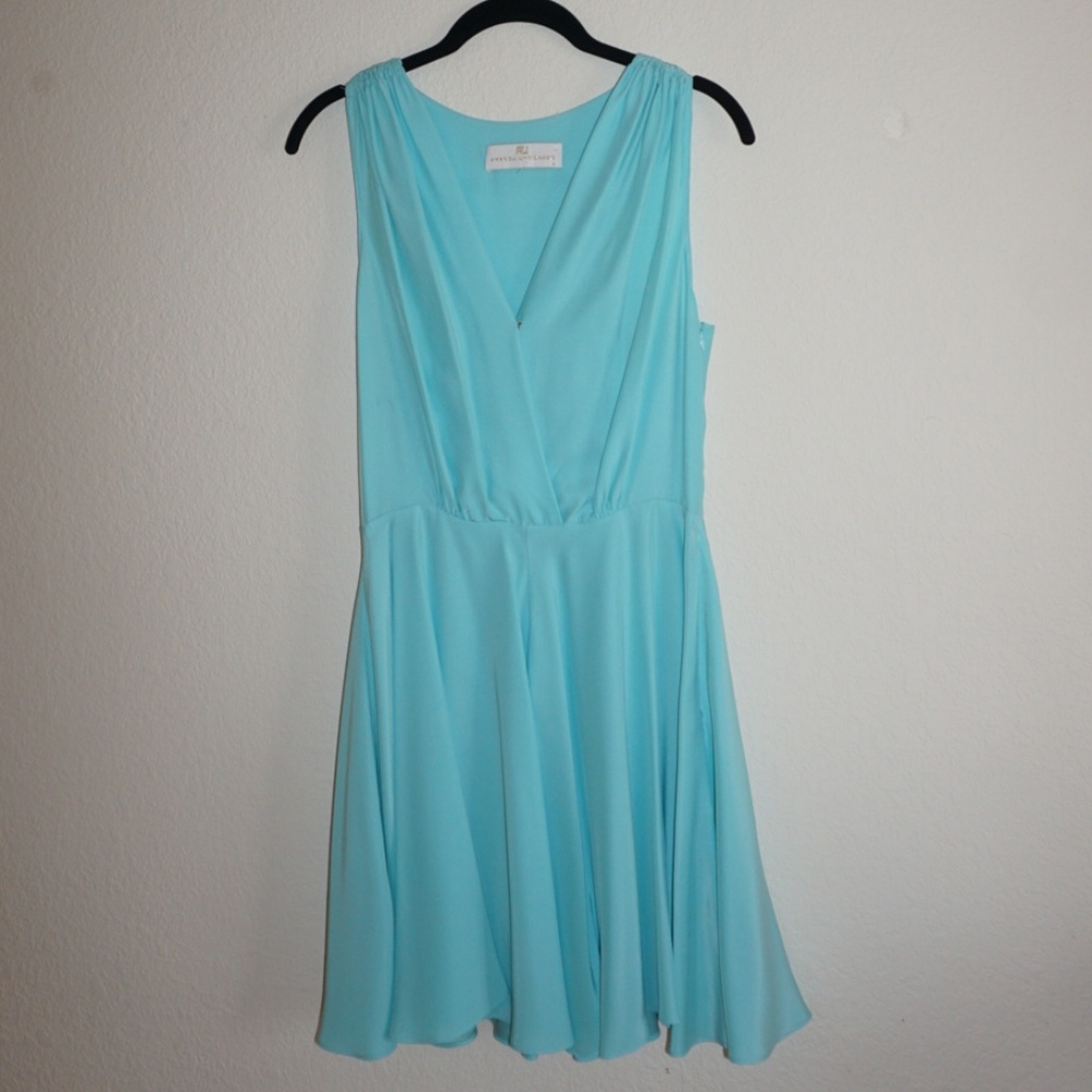Amanda Uprichard Blue Silk Dress